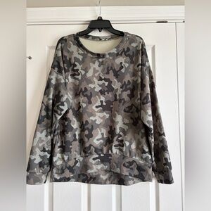 White Birch Camouflage Pattern Top